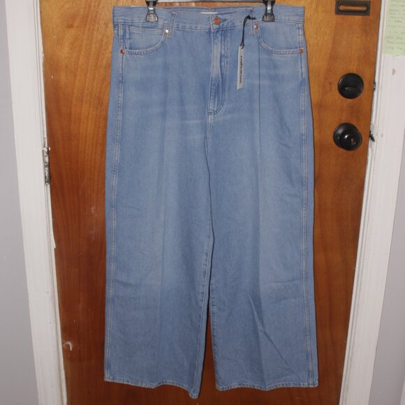 NWT Wrangler Worldwide 611 Wide Leg Crop Jeans Plus Size 33 - Picture 12 of 14